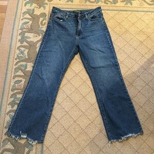 Just Black Denim flare Crop